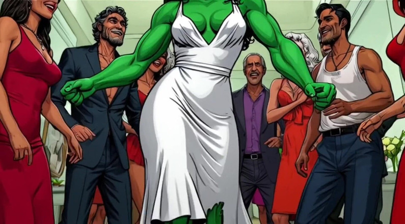 Octopussy Lovers Club: 섹시한 She-hulk 누드. 만화