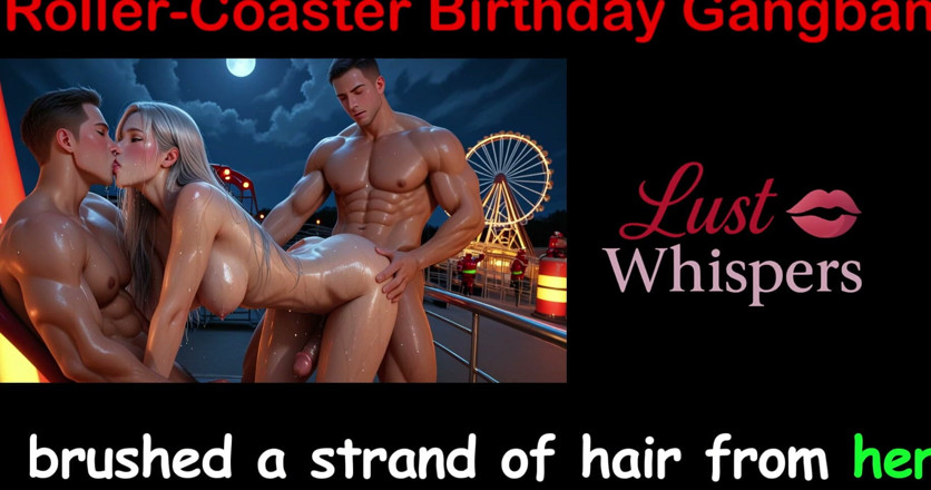 LustWhispers: Gangbang di compleanno di roller-coaster - storia di sesso inglese