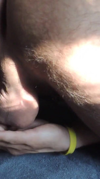 At Sunset, Jerking off My Dick in Different Positions and Sweetly Cuming