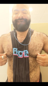 A Little Post Workout Nipple Play