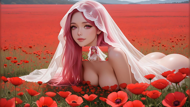 LustRender: Lustrender Poppy Veil, diaporama - lueur éditoriale enchantée