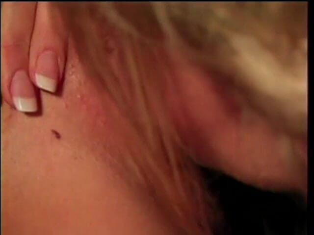 Girl on Girl: Two lesbians babes fuck on the couch when a dude...