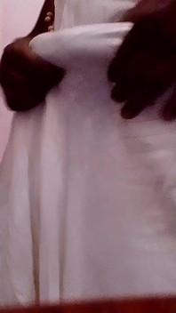 Black Panty Boy Puts Lotion on