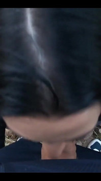 Blow-job in the Woods with My Husband Friend, Down-jacket Fetish 249