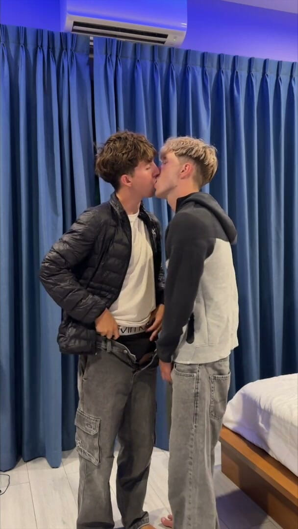 jakeandbailey: Blonde Twink Gets His Ass Eaten and Sucked off
