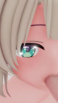 Shigure Ui Blowjob Hentai Facial Cumshot Mmd 3D Clear Blue Eyes Color Edit Smixix