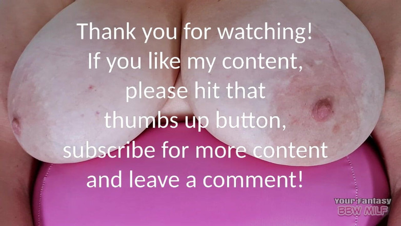 BBW_Wife: Rijpe bbw-milf kijkt naar porno - spelen met enorme tieten en...