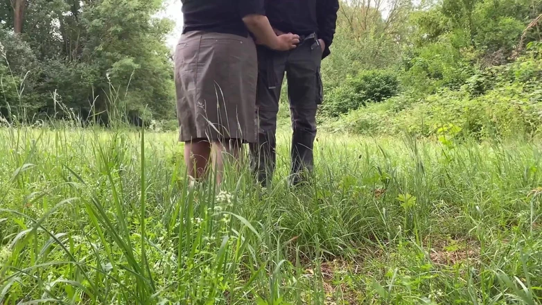 OurFetishLife: While My Mother-in-law Masturbates in Nature, I'll Jerk off Too