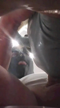MILF with Blonde Pigtails Sucks Cock and Cums in Mouth