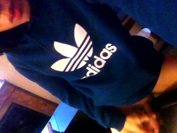 Jon Arteen: Teen Twink (18+) with Cute Face, Emo Haircut, Wearing Blue Adidas...