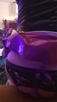 Mor pvc uzun anal dildo ve mastürbasyon festivali