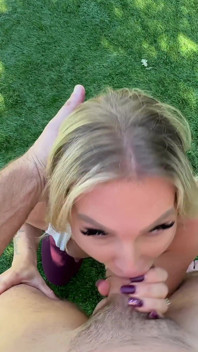 Hot Blonde Soccer Stepmom Gets a Goal Scored on Her Pussy