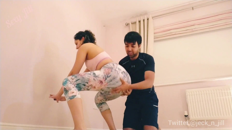 Big Ass Latina: Big ass Latina gym babe tricked into stripping and sucking...