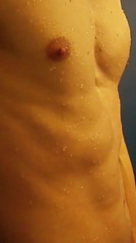 Compilation - Fullfrontal Exhibitionism of Solo Uncut Nude Fit Man in the Public Gym Shower