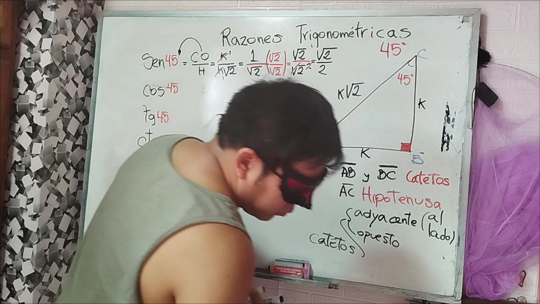 Rosaroja: 16 Trigonometry: 45 Angle - Trigonometric Ratios