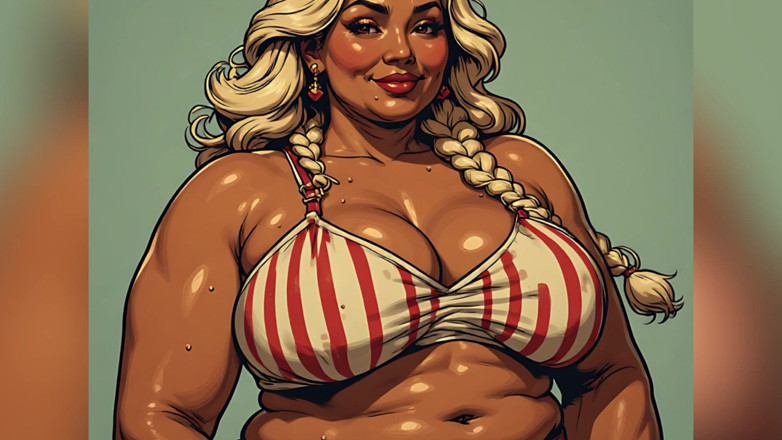 AI Porn: Tetona grandota arte