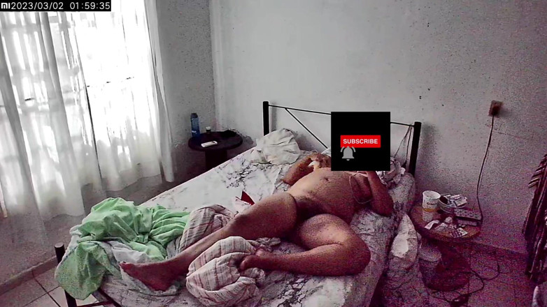 Karmicoxv: Watching my chubby pregnant wife through the bedroom camera