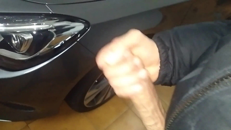 Elvissc: Horny Guy Fucks the Door of a Mercedes Benz and...