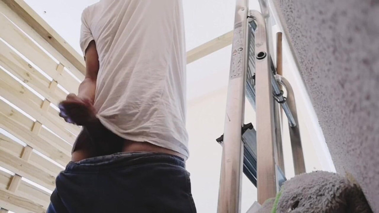 Rafael Torreano: Gardener Caught Jerking in the Garage
