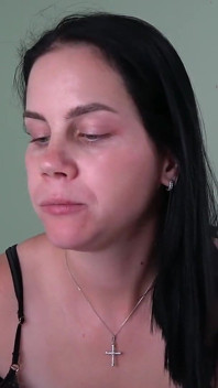 Hot Babe Anna Chews Gum and Blows up Balloons