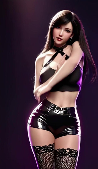3D-Hentai Games: Tarian sengit Tifa (hellovenus - aku sakit)