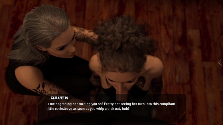 AVN Teller: Pohyb řetězy # 15 - dvě gotická tetovací umělkyně sdílejí velkého bílého ptáka