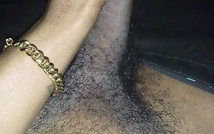 SweetDWillie456: Kaptur Thug Ninja Jacking off BBC w Bando