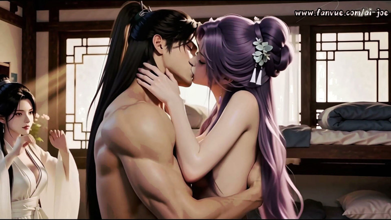 AI-JOE: Genderbend Cultivator Ep2 Slow Fuck + Stepsister Gropes Huge Tits with...