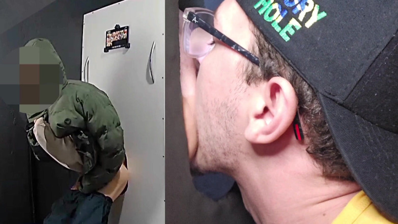 Pvt gloryhole br (brazil): Büyük sünnetsiz yaraklı uzun ve sıska önden ve arkadan emilmek için...