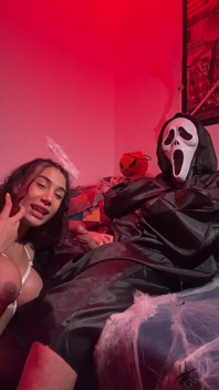 Halloween with a Beautiful Trans Woman with a Big Dick.
