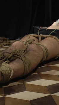 Nicky Tickling Roped Floor