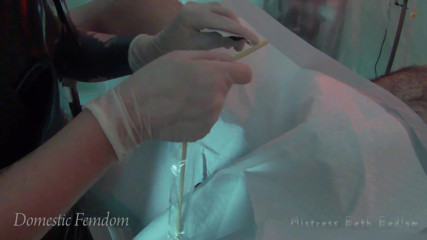 Domestic femdom: Modified Part 1 - Stapling up the Mangina