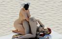 Velvixian: Chun-li - fisting pantat cammy di pantai
