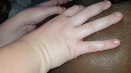 Real homemade BBW BBC porn: BBW เลียรูตูด BBC แล้วดูดควยใหญ่แข็งๆ