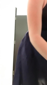 Horny Teen Uses Her Dildo in a Locker Room