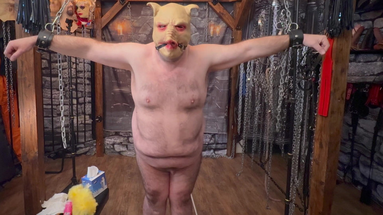 Aaexperiencesltd: 第3部分：- 萨塔纳的猪回到城里与domina satana玩耍一段时间！