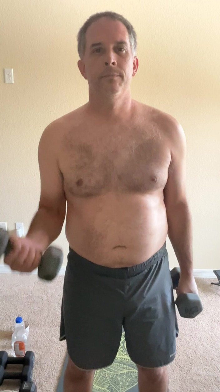 Duke Silver: Stretching and lifting weights