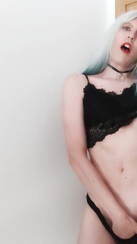 Femboy Leona with Her Huge Dildo