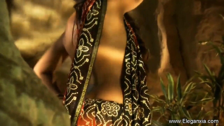 Eleganxia: Indian babe showing off her perfect natural body