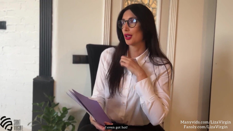 LizaVirgin: La secretaria chupó la polla del jefe