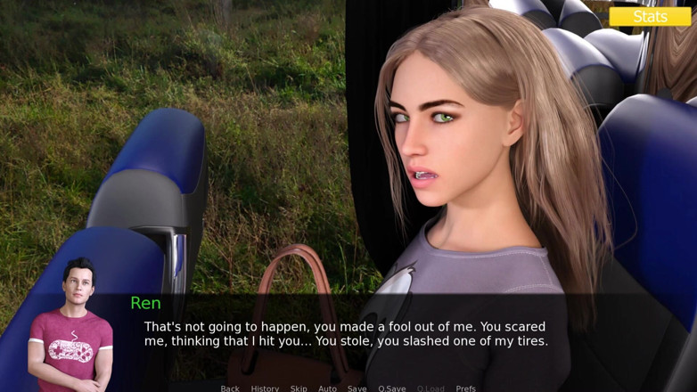 3D Cartoon Porn: Erotica 8 - Ren ใช้นิ้วกับ Harper บนรถเมล์หลังจากจับเธอขโมย