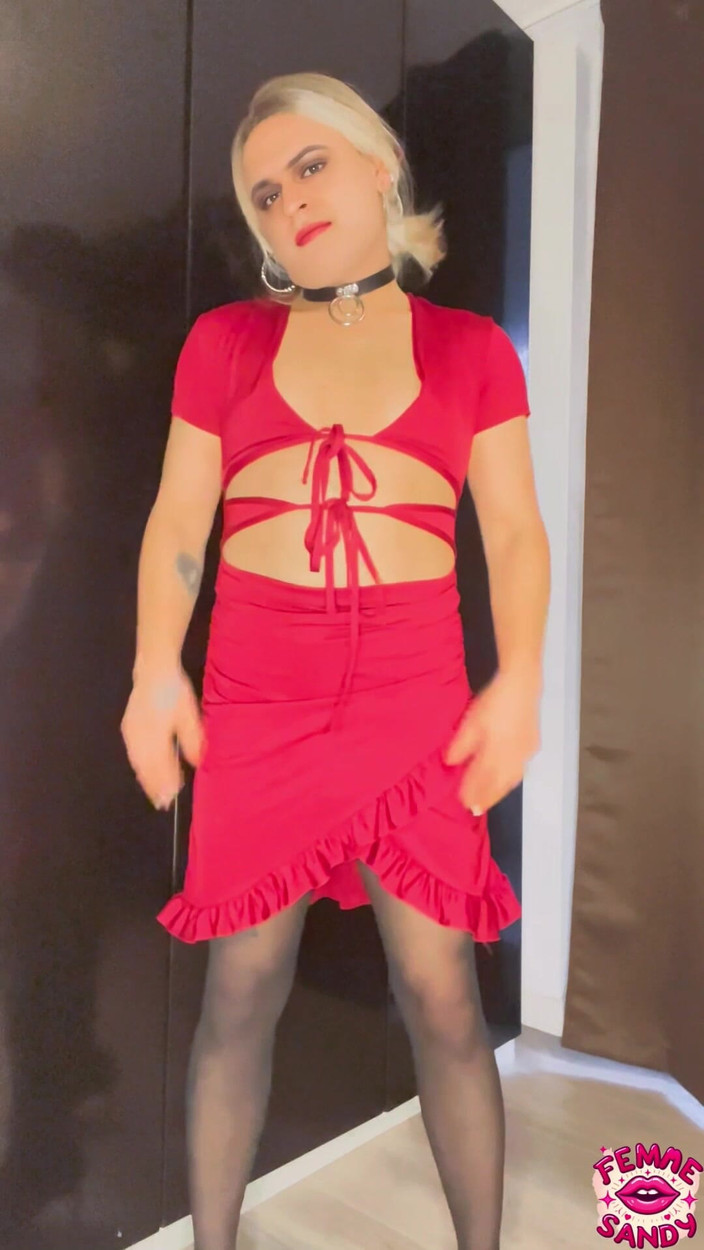 Femme Sandy: Mtf Transformacja: Naked Grwm (makijaż i sukienka)