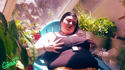Gidget X: Slow sexy smoke and cum in the sun