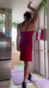 Red Dress Man Eater Stripdance