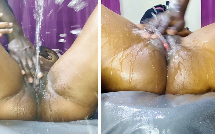 Afrocummy: 请不要停下来！！我正在射精！！