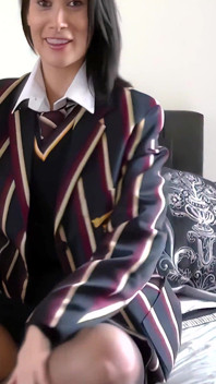 Blazer cu dungi cu Kelli Smith
