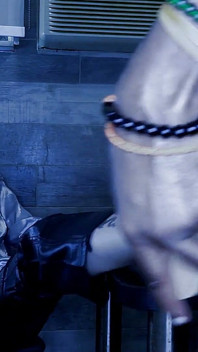 Demon boss Lady Getz jej stopy jebana przez czarnego bandyta