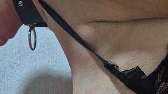 Submissive Susanna: Keskin yaraklarla yeni deney. Göğüslerim bundan gerçekten zevk alacak.