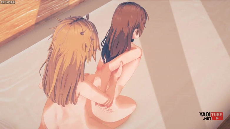 Yaoitube: Yaoi - कुत्ते शैली में 2 महिलाओं के लड़के की गांड चुदाई