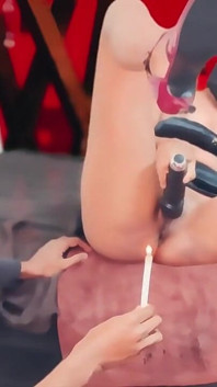 Candle Blow with Huge Squirt
